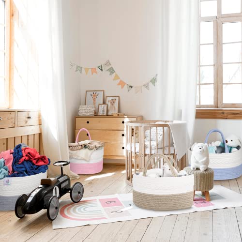 KiddyCare Diaper Caddy Organizer for Baby Nursery Basket - Image 7
