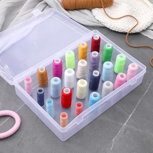 2-Pack Clear Thread Holder Organizer Boxes, Stackable - Image 8