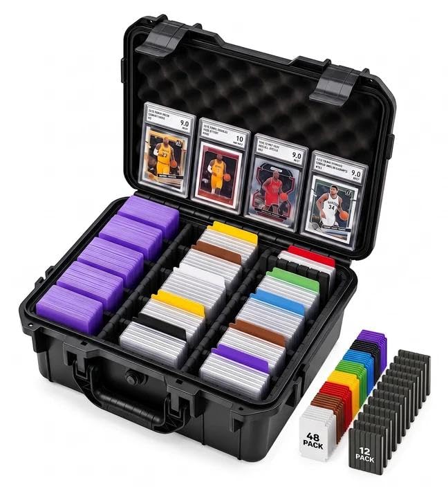Top Loader Storage Box - 12 Modular Dividers, 48 Multi-Color Tabs - Image 1