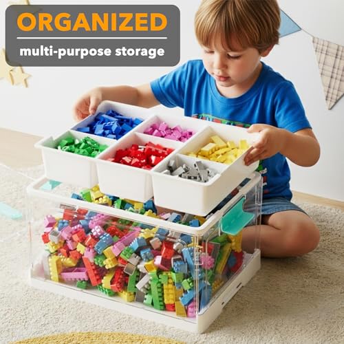 SpaceAid Craft Organizers and Storage - 24 QT Plastic Box - Image 4