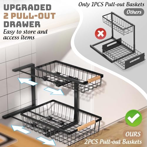 Under Sink Organizer and Storage, Slide Out Under Cabinet Storage - Image 4