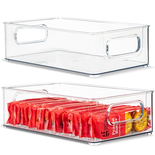 Plastic Food Storage 2 Pack Clear Container Bin with | All Products - Image 2