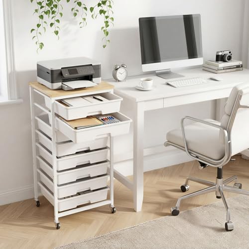 Rolling Storage Cart 8 Drawers Utility Organizer with Wheels - Image 6