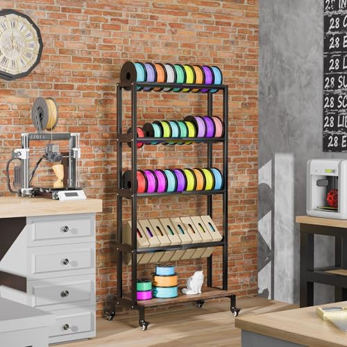 Ormeli 3D Printer Filament Storage Rack, 5-Tier 3D | Home Organization - Image 3