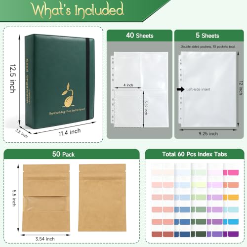 Seed Storage Packet Organizer Binder: Garden Seed | Home Organization - Image 3
