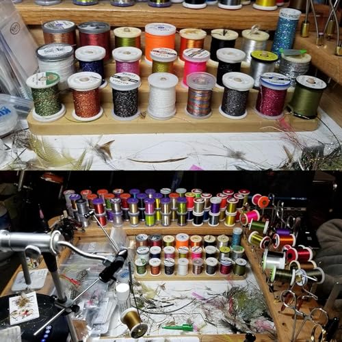 Riverruns Fly Tying Thread Spool Stand Nature Wood Spool - Image 6