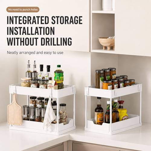Under Sink Organizer, 2 Tier Pull-Out Storage Organizer - Image 6