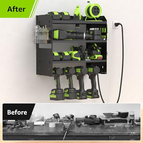 HUPBIPY Modular Power Tool Organizer Wall Mount Drill - Image 7