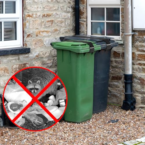Dicunoy 4 Pack Garbage Can Lids Locks, Adjustable Outdoor - Image 7