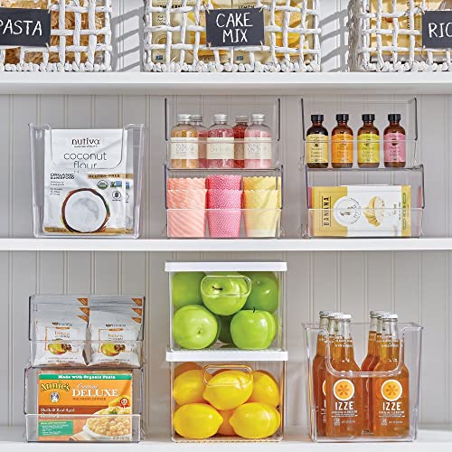 mDesign Plastic Stacking Food Storage Bin for Kitchen - Image 3
