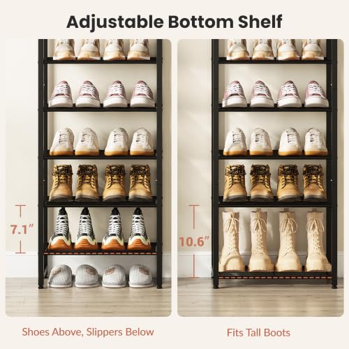 Narrow Shoe Rack 8-Tier, Tall Shoe Organizer for Small Spaces - Image 7