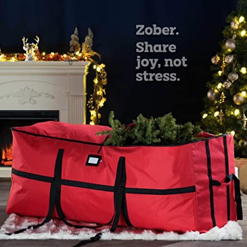 ZOBER Wide Christmas Tree Storage Bag - Maximum | Home Organization - Image 4