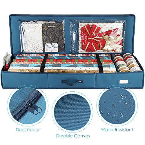 Hearth & Harbor Wrapping Paper Storage Container | Home Organization - Image 5