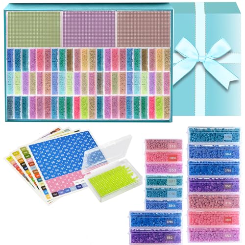Qlonry 80Pcs Upgrade Diamond Art Storage Trays Convex - Image 2