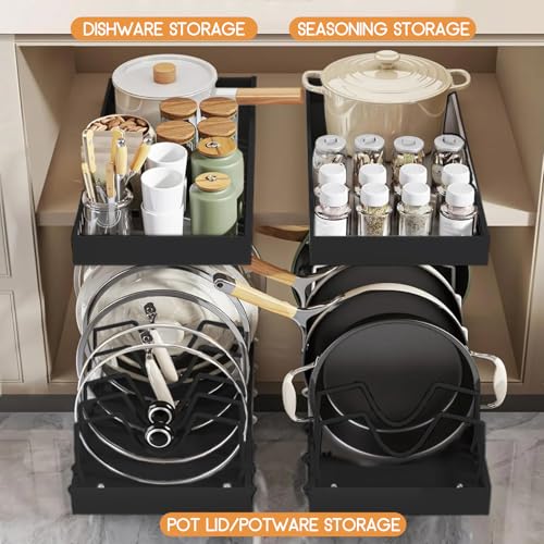 XIAPIA 2 Pack Pull Out Pots and Pans Organizer Under Kitchen - Image 7
