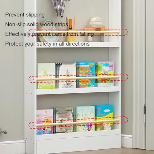 Behind Door Bookshelf Tall Narrow Book Shelf,Behind Door 3/4 Tier - Image 7