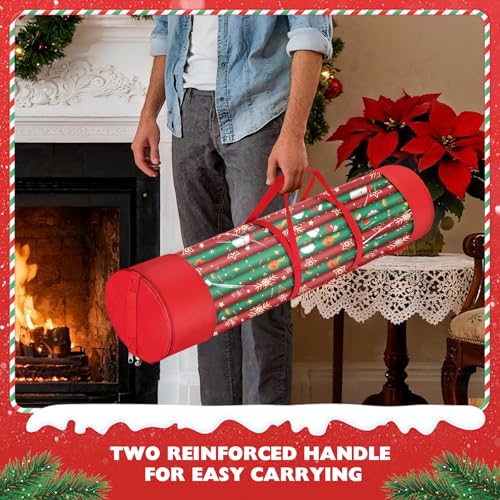 2Pack Christmas Gift Wrapping Paper Organizer Storage 40 - Image 6