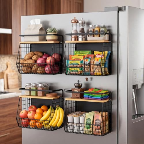 Ofiray-home Magnetic Shelf for Fridge with Wood Lid, | All Products - Image 6