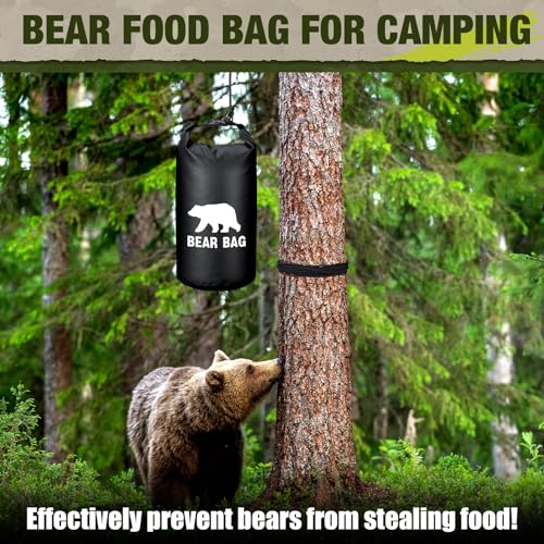 Foilswirl Bear Bag Food Storage System for Camping,10 L,Black - Image 4