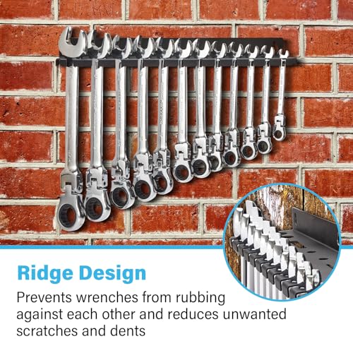 Wall Mount Wrench Organizer，Hanging Holder Fit 12 Wrenches - Image 7