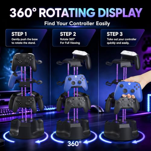 RGB Controller Holder Stand, 12 Controller Tower - Image 5