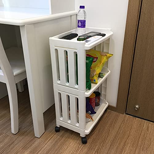 Rolling Storage Utility Cart Slim Organizer Shelf with Wheels 3 - Image 7