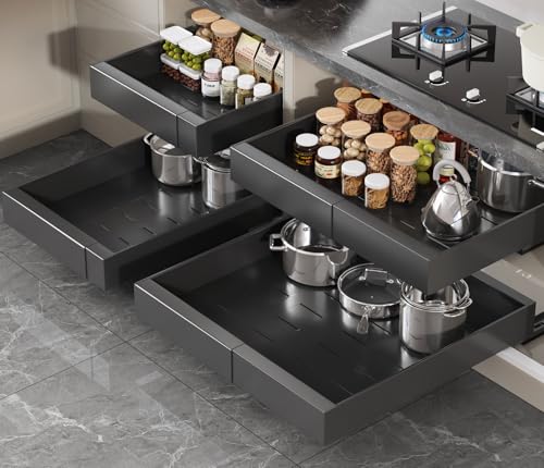 Seinloes 2 Pack Pull Out Cabinet Organizer 22" Deep, | All Products - Image 89