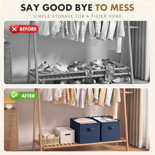 ShellKingdom Storage Bins, Foldable Fabric Storage Cube - Image 6