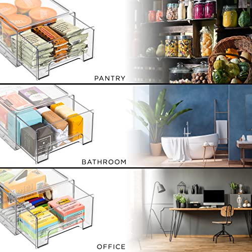 Sorbus Clear Stackable Storage Drawers for Refrigera | All Products - Image 6