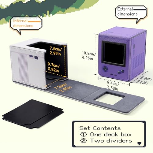 Retro Gaming Console Appearance Deck Box for MTG Commander (Pink) - Image 4