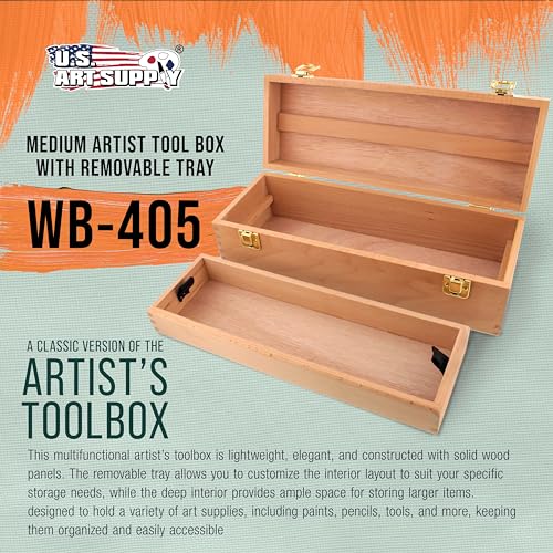 U.S. Art Supply Multi-Function Artist Tool Supply Box - Image 3
