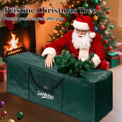 Small Christmas Tree Storage Bag 4ft for Short Trees - Green - Image 3