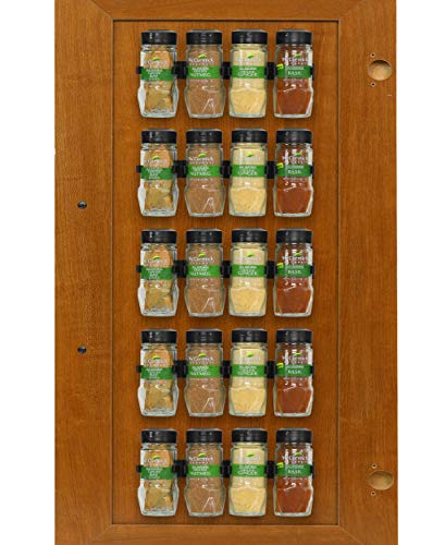Simple Houseware Spice Gripper Organizer- 4 Strips, Holds 20 Jars - Image 2