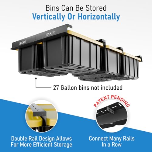 USA Based Overhead Garage Storage Rack, Connectable Heavy Duty - Image 3