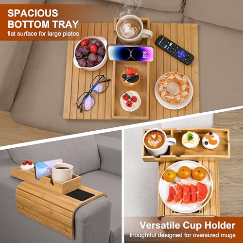 Joy&Grace Couch Cup Holder, 3-in-1 Magnetic Detachable Couch Arm - Image 4