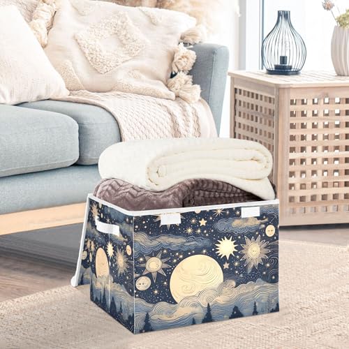 Stars and Moon Storage Bins with Lids and Carrying H | All Products - Image 6