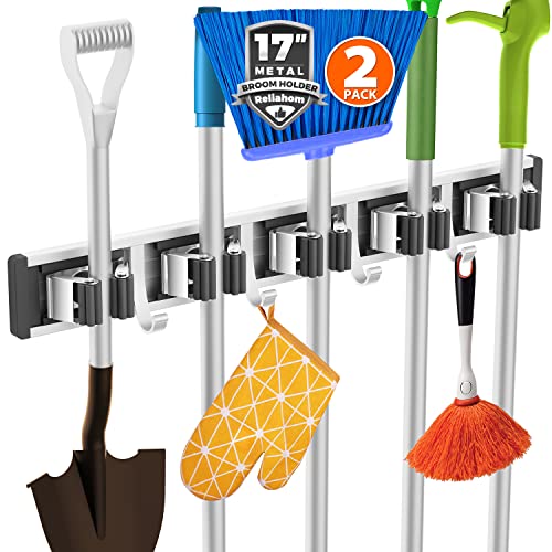 Broom Holder Wall Mount Mop Hanger Tools organizer | Home Organization - Image 2