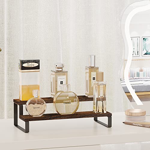 YINMIT Wooden Display Riser Stand, Tiered Perfume an - Image 3