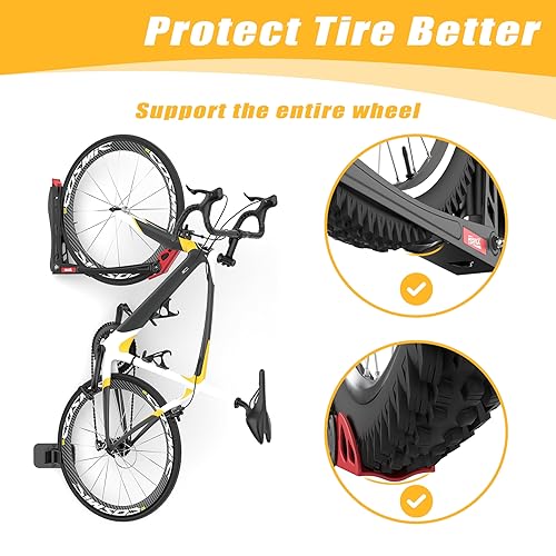 TORACK BIKEPAL No Lifting Swivel Bike Racks, Wall Mounted Bike - Image 7