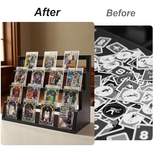 4-Tier Graded Trading Baseball Football Sports Card Display - Image 8
