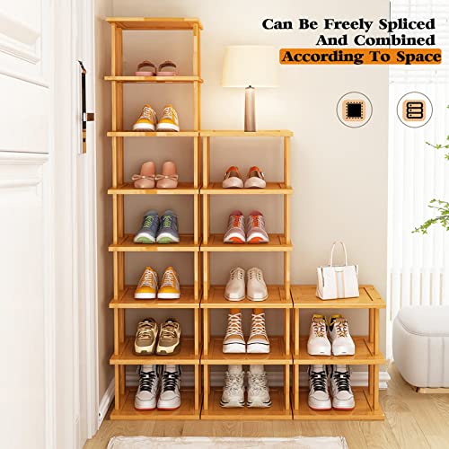 Vertical Shoe Rack,Tall Narrow Shoe Shelf Organizer - Image 6