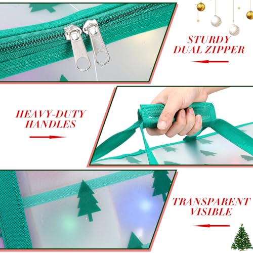 Hosuly 2 Pcs Plastic Christmas Ornaments Storage Box - Image 6