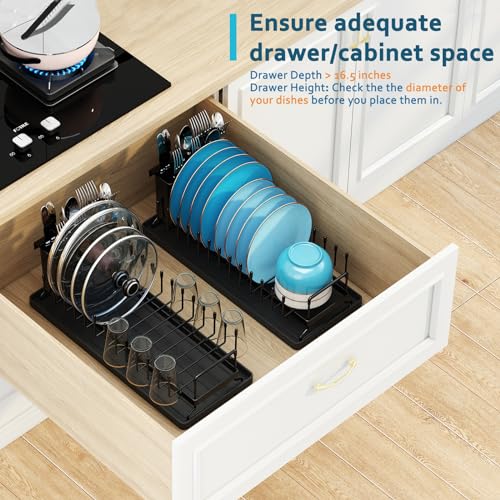 ANTOPY Small Dish Drying Rack - Compact Dish Rack for Kitchen - Image 5