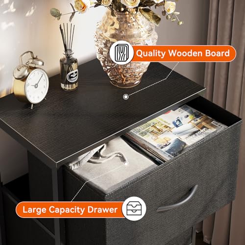 AODK Small Dresser for Bedroom Nightstand with 3 Storage Drawers - Image 5