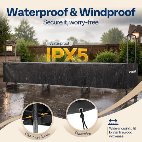VIVOHOME 12ft Waterproof Log Rack Cover - Image 4