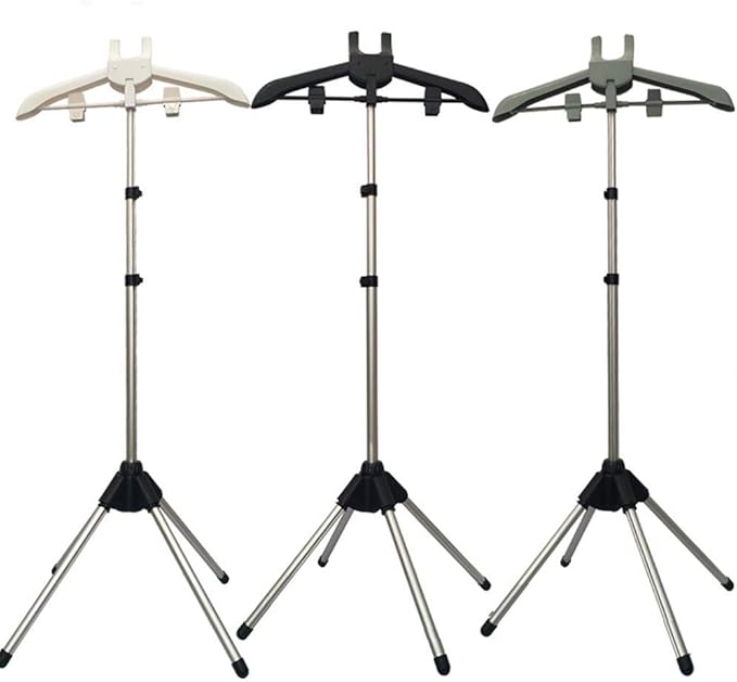 Garment Hanger/Drying Rack/Handheld Clothes Steamer Holder/Fabric Steamer Ironing Steamer Bracket/Pants Hanger/Telescopic Folding Hanger/Garment Steamer Accessories (gray)