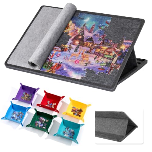 Lavievert 1000 Piece Tilting Puzzle Board with 6 Sorting Trays - Image 2