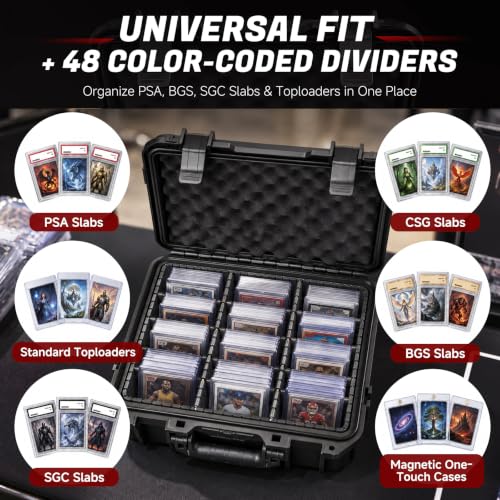 Top Loader Storage Box - 12 Modular Dividers, 48 Multi-Color Tabs - Image 6