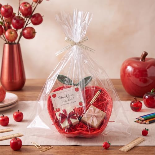 BrightRow 4 Set Apple Basket for Teacher Empty Christmas Party - Image 7