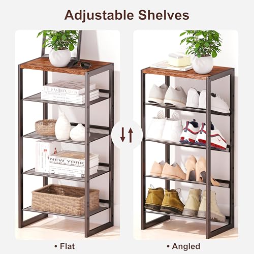 CHEMPFR Narrow 5-Tier Shoe Rack, Slim Space-Saving Shelf - Image 6